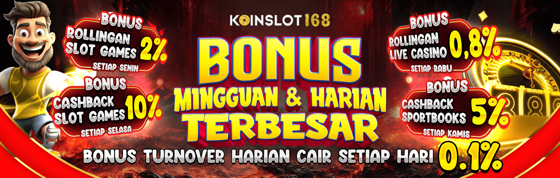 BONUS MINGGUAN TERBESAR