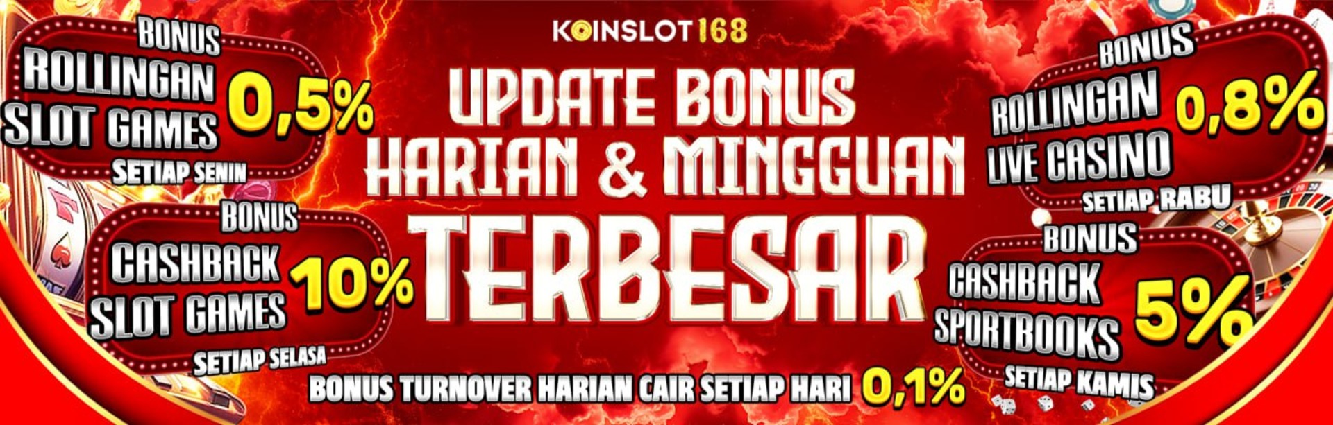BONUS MINGGUAN TERBESAR