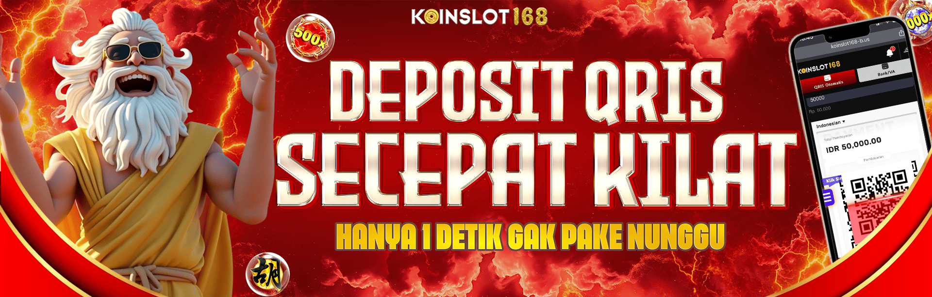 DEPOSIT QRIS 1 DETIK