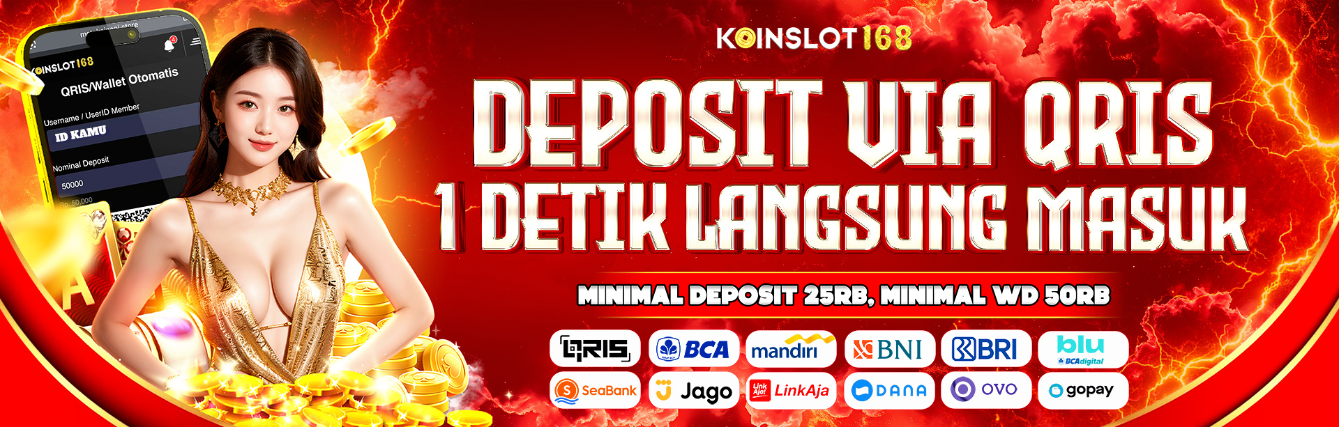 DEPOSIT QRIS 1 DETIK