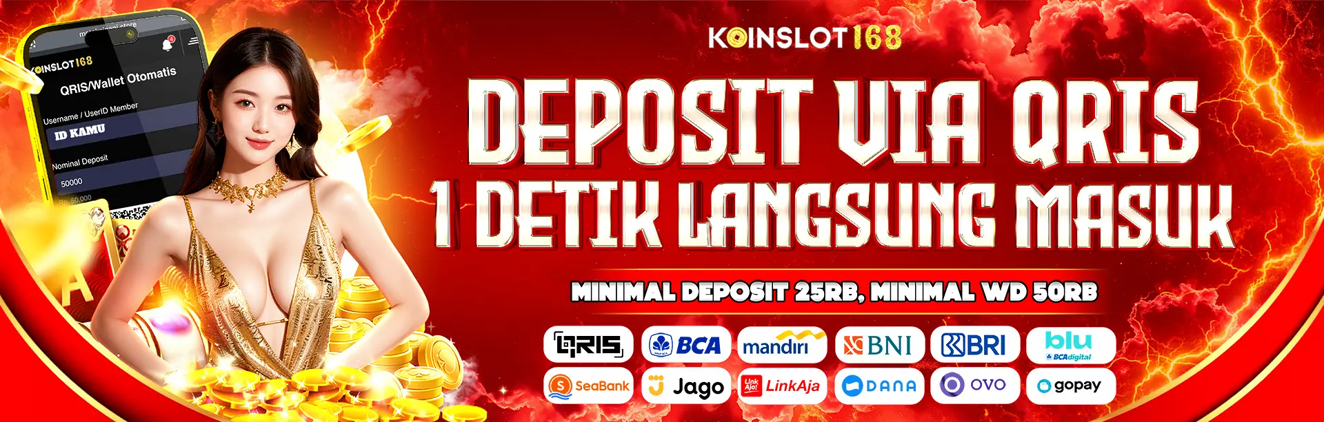 DEPOSIT QRIS 1 DETIK